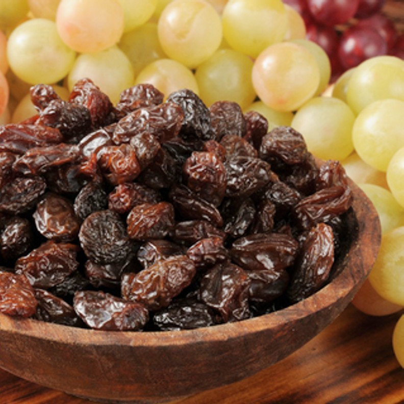 Bourbon Soaked Raisins 