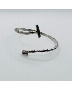 Sterling Silver Polo Mallet Bangle